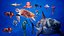 Sea Animals 12 Meshes 3D model