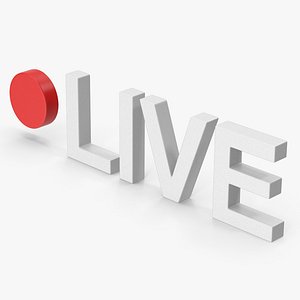 Live Streaming Icon 3D model