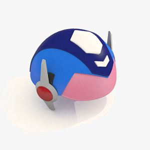 3D model Cartoon Robot Helmet Model CRH8