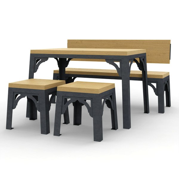 Dining Table SketchUp Models for Download | TurboSquid