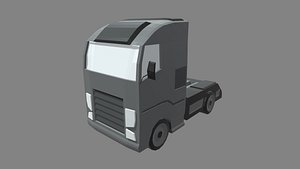 Low Poly Truck 03 3D