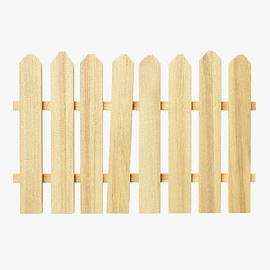 Wooden Fence Segment Separated