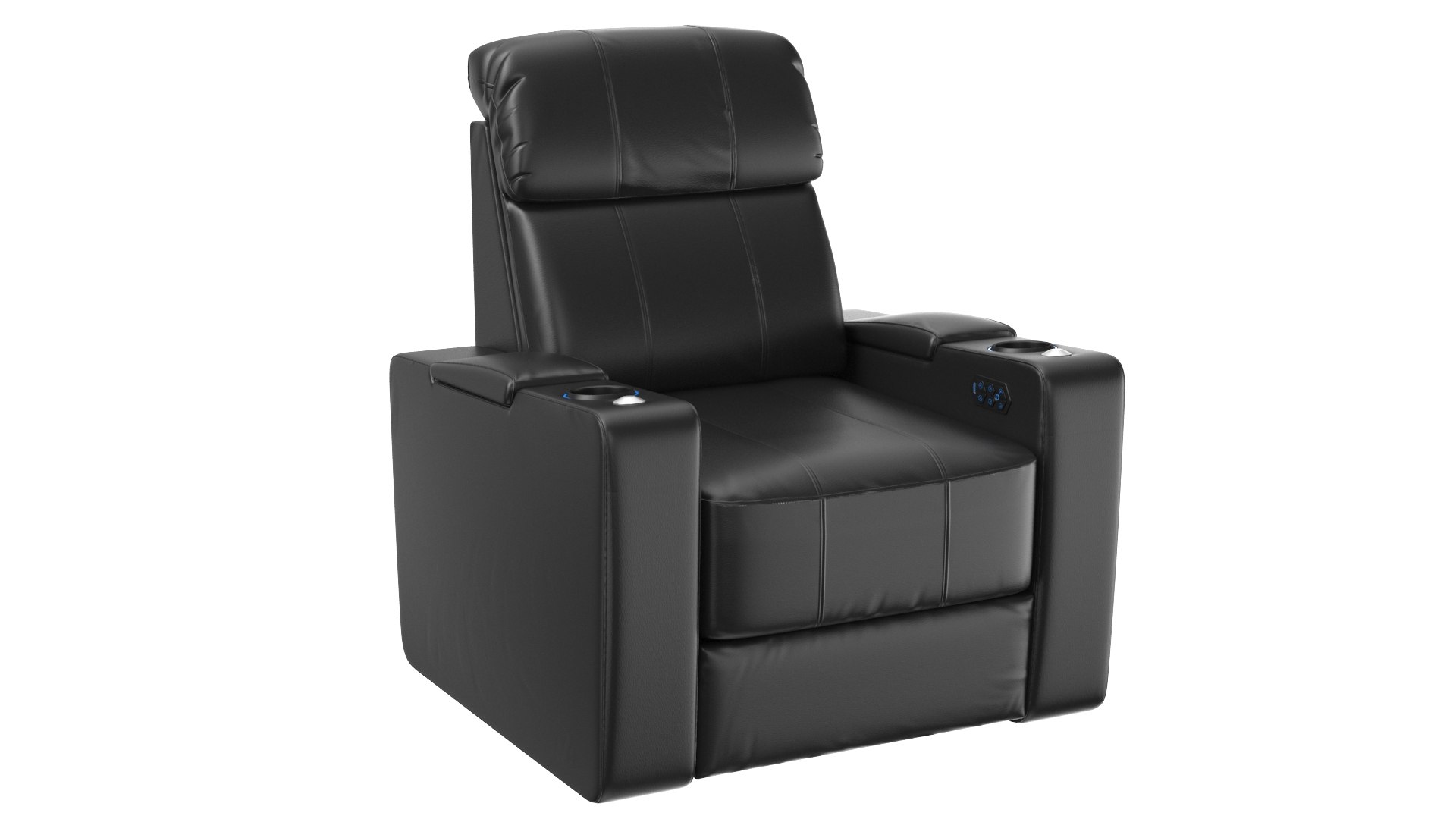 Detailed Theater Home Cinema Chair 3D model TurboSquid 2065859