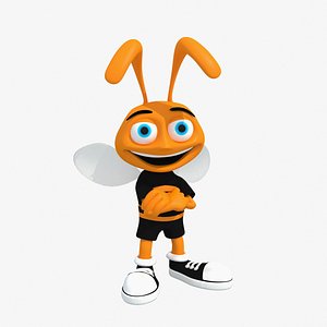 Cartoon Bee Character Rigged
