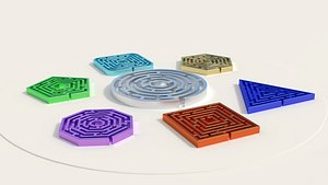 3d model mazes labyrinths