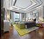Conception de chambre d'enfant de style américain modèle 3D