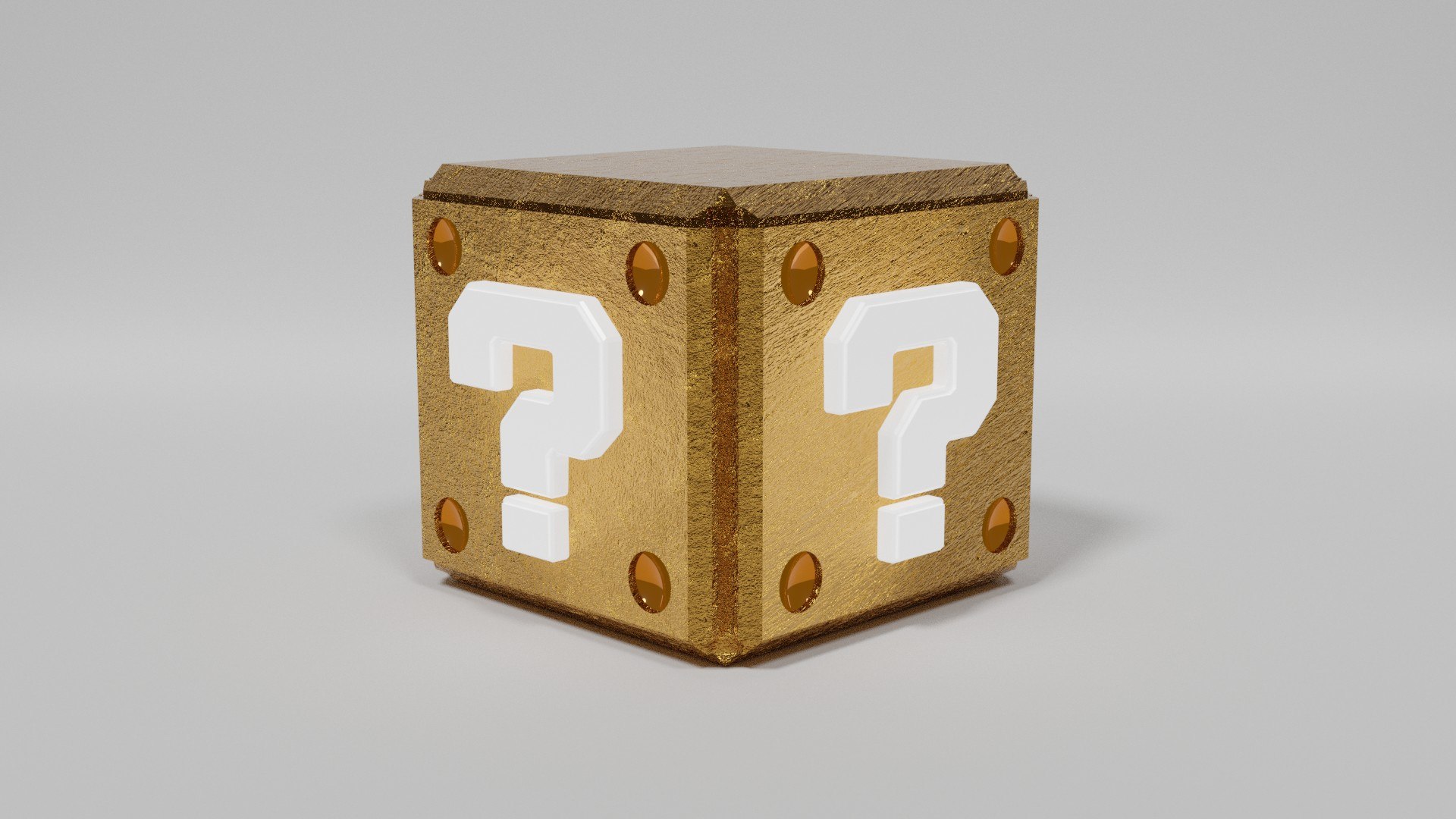 Question Mark Block (Super Mario Bros) - Download Free 3D model by