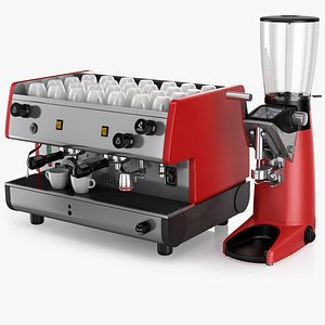 3D espresso coffee machine la model