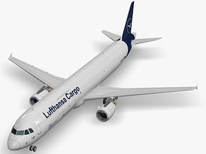 Airbus A321-211P2F Lufthansa Cargo 3D model