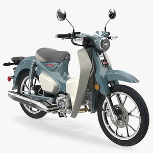 3D model Scooter Honda Super Cub 2024 Green