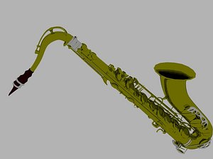 saxophone sax 3D model