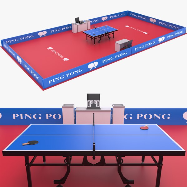 Table Tennis Court 3D 모델 - TurboSquid 2097906