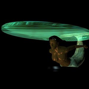 poser modern table glass pztbl