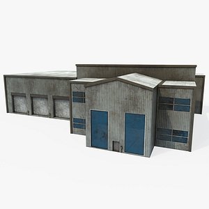 Old Dirty Garage With Interior All PBR Unity UE Textures Included