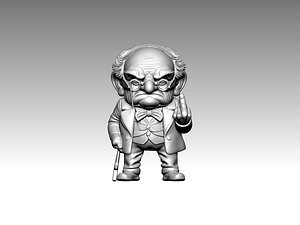 Old Man  3D Model  Sculpture