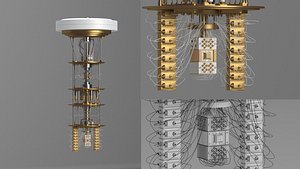 Quantum Computer 3D model
