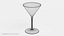 cocktail glass model