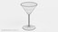 cocktail glass model