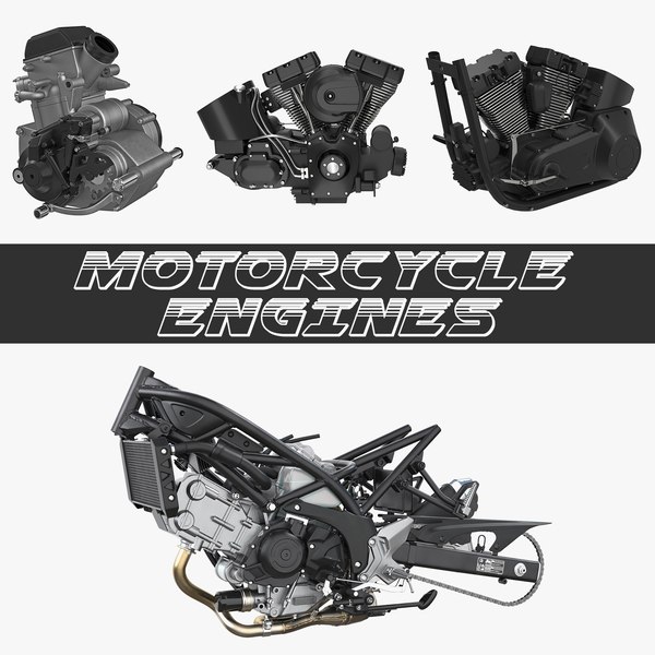 motorcycle engines 2 3D model
