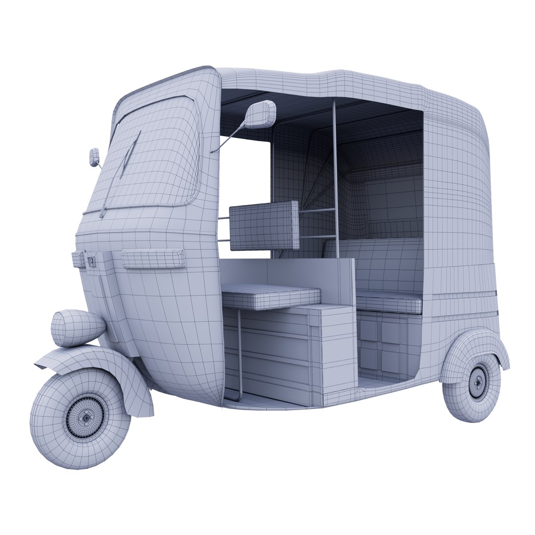 3D Auto Rickshaw - TurboSquid 2397319