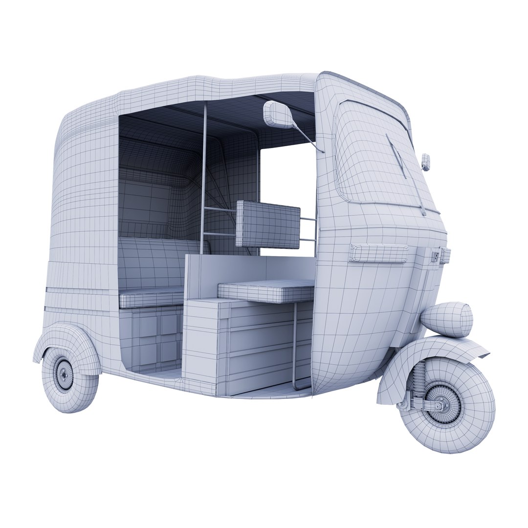 3D Auto Rickshaw - TurboSquid 2397319