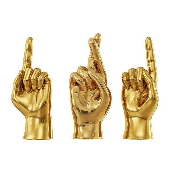 3D model figurine gold hand - TurboSquid 1367427