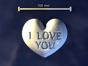 3d love mold hand model