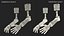 Coleção de mãos mecânicas articuladas para Cinema 4D