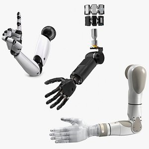 Mechanical Hands Rigged for Cinema 4D Collection