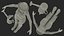 Jardinier Asiatique Femme Rigged