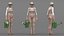 Jardinier Asiatique Femme Rigged