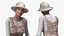 Jardinier Asiatique Femme Rigged