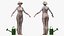 Jardinier Asiatique Femme Rigged