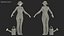 Jardinier Asiatique Femme Rigged