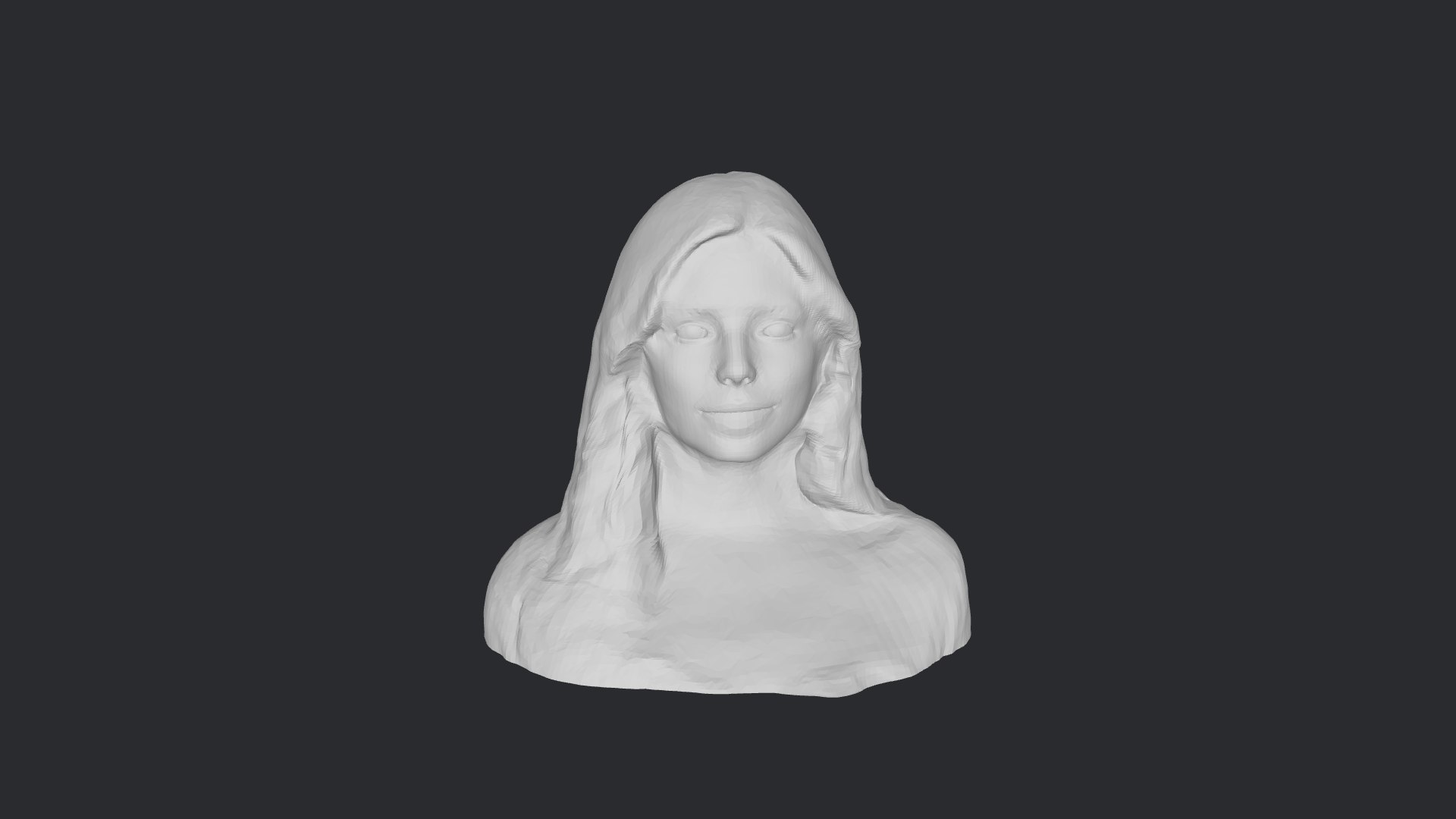 Beautiful Girl- Realistic bust head ready 3D model - TurboSquid 1818004