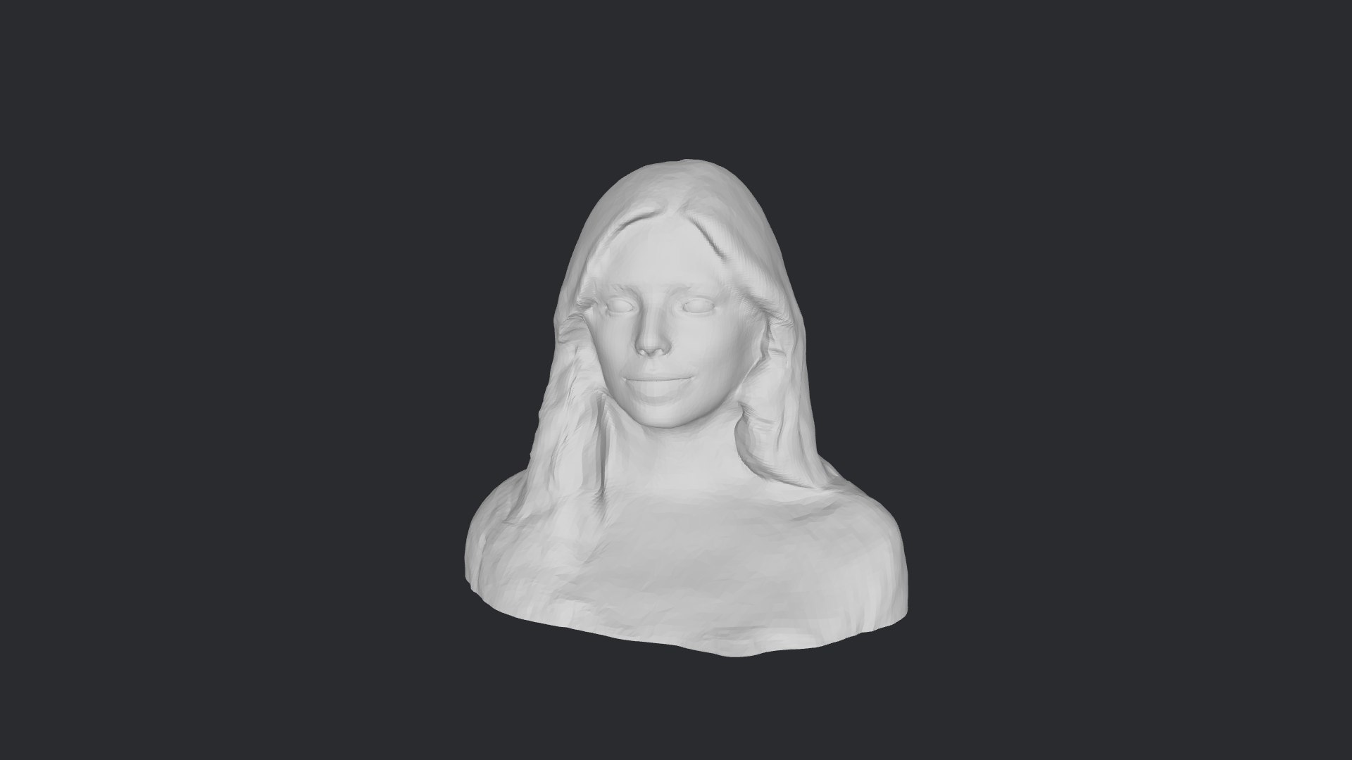 Beautiful Girl- Realistic bust head ready 3D model - TurboSquid 1818004