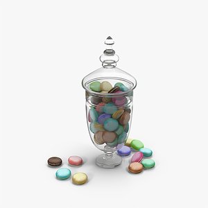 3d jar macarons