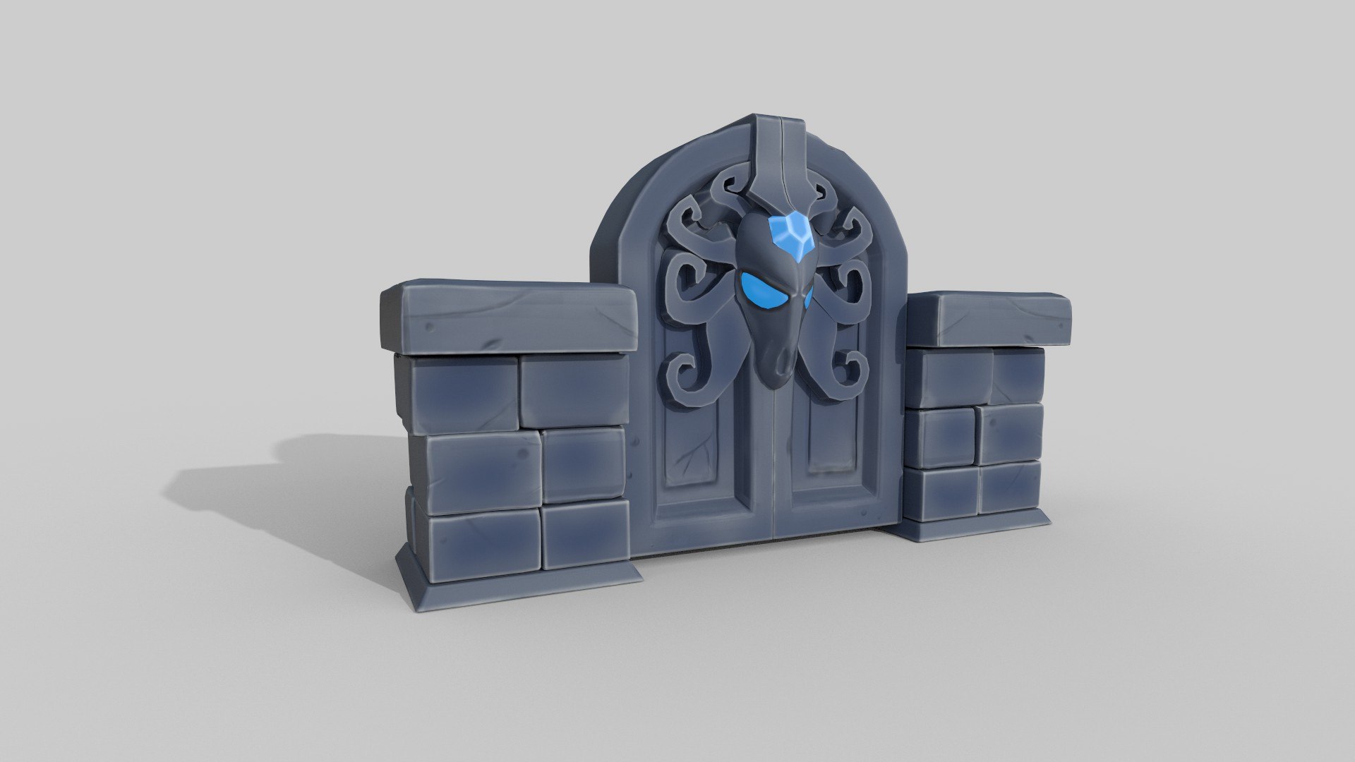 3D Model Gate Stylized - TurboSquid 1839490