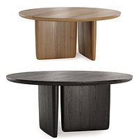 round wooden table tobi ishi