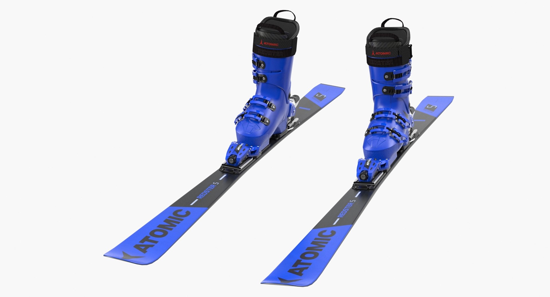 Atomic Ski with Boots 3D model preview