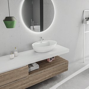 bathroom furniture set arcom 3D model