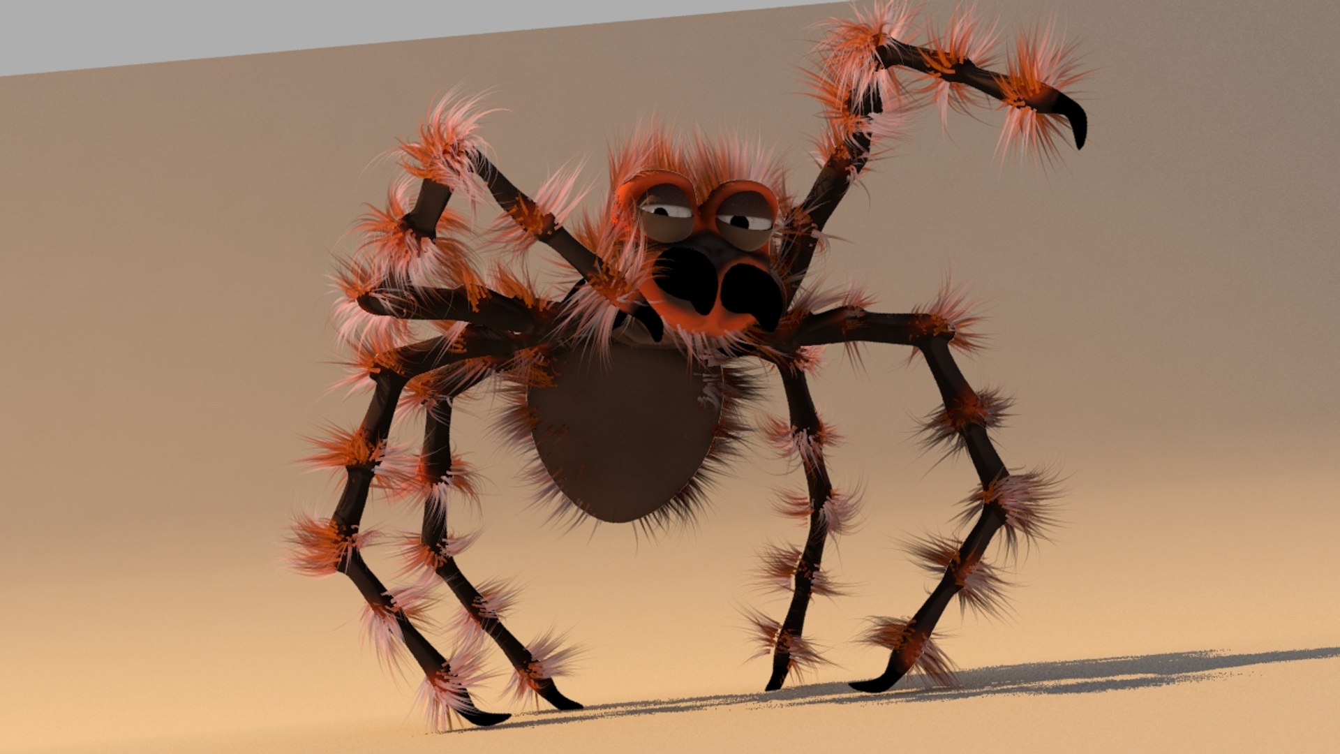3d Cartoon Spider
