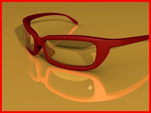 3d sunglasses monoblock frame