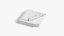 White Folded and Rolled Bath Towel - absorb beach towels