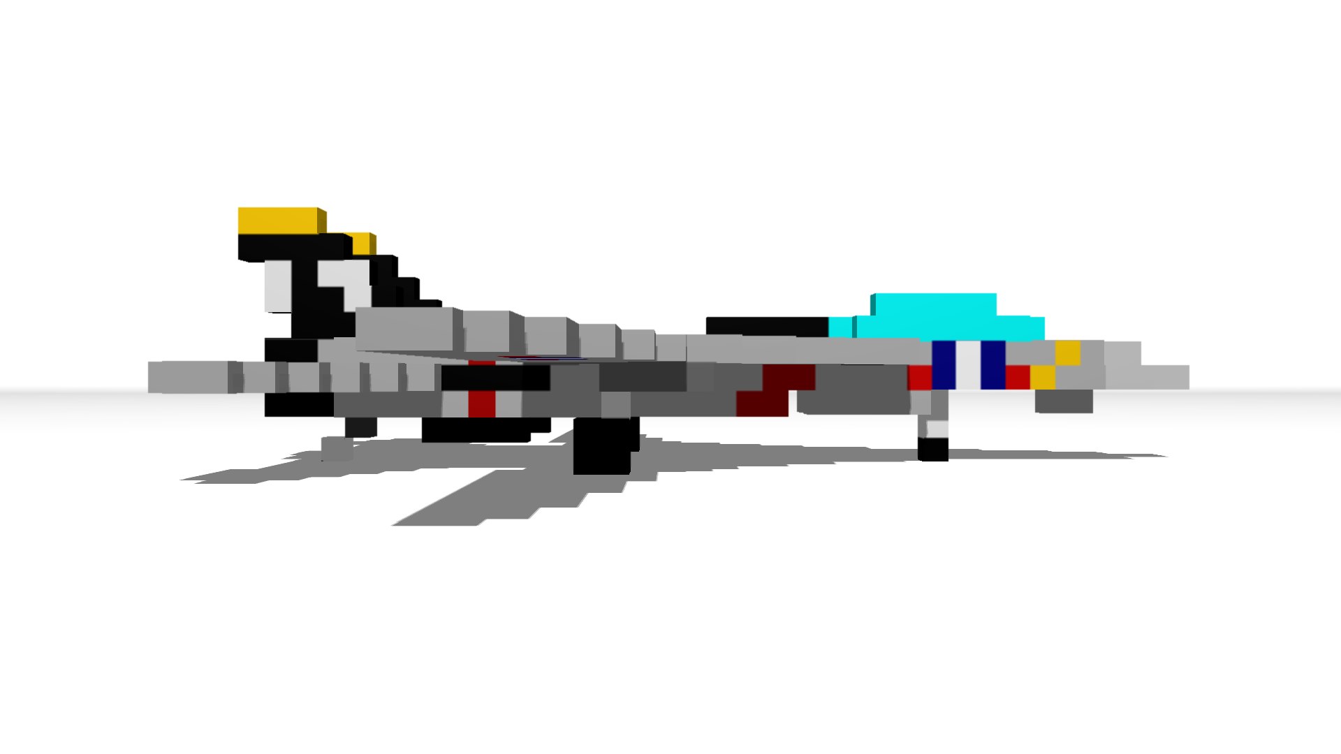 F14 Tomcat - Pixelated Model - TurboSquid 1921210