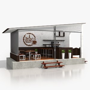 street coffee shop 3D model