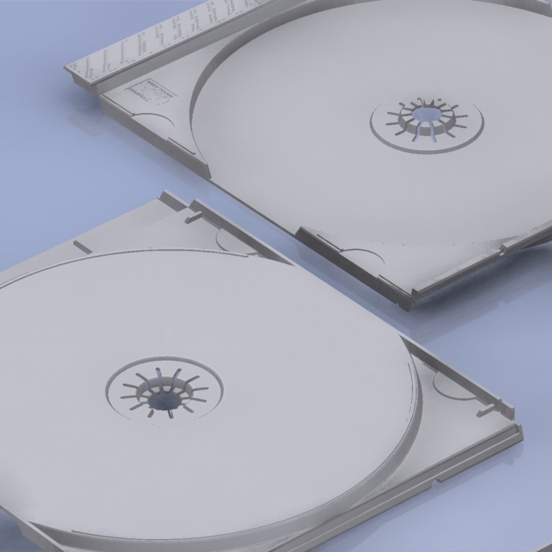 3d max compact disc case cd box