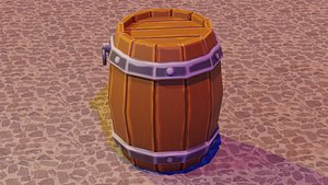 metal barrel 3D model