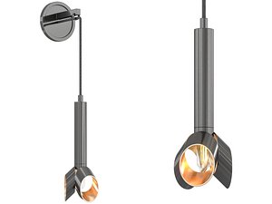 3D Copper modern Sconce