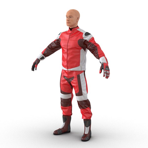 motorcycle rider generic 2 3d max